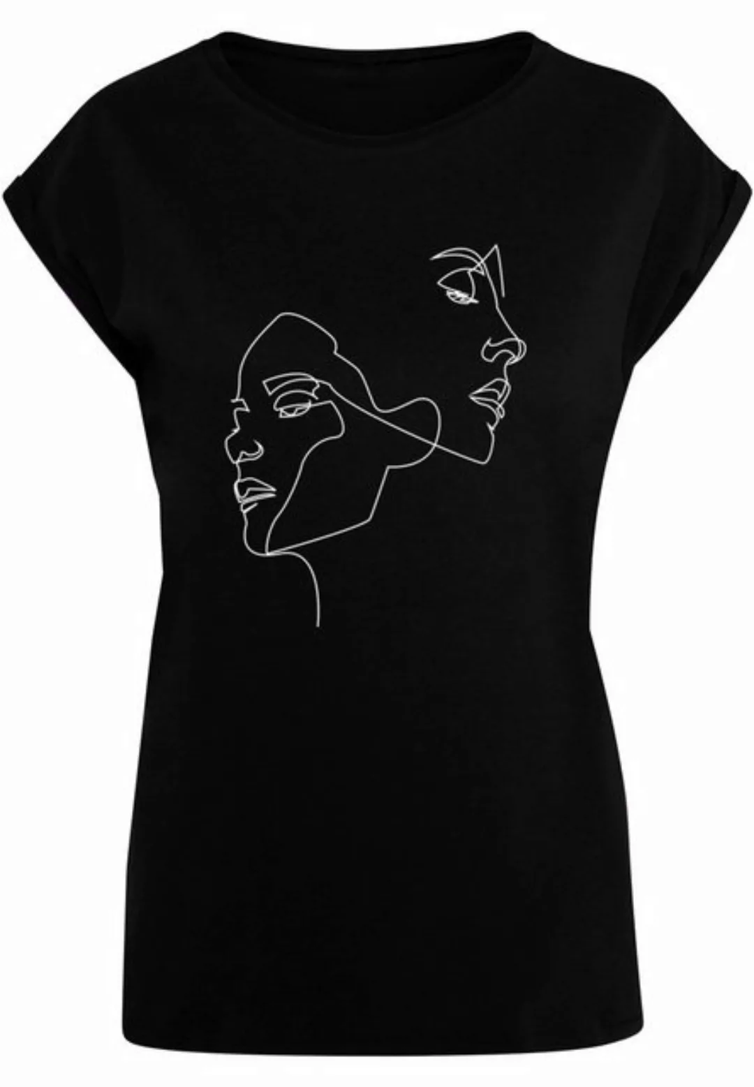 MisterTee T-Shirt MisterTee Damen Ladies One Line Extended Shoulder Tee (1- günstig online kaufen