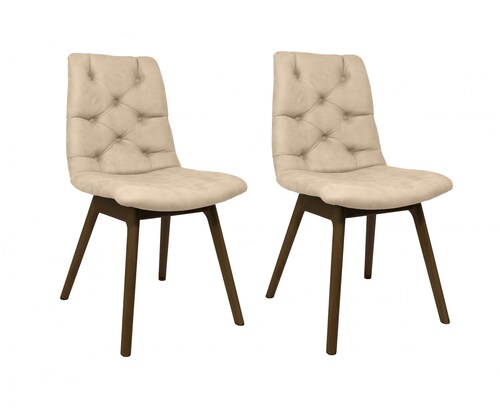 andas Esszimmerstuhl »Ramon«, (Set), 2 St., Microfaser, mit Massivholzbeine günstig online kaufen