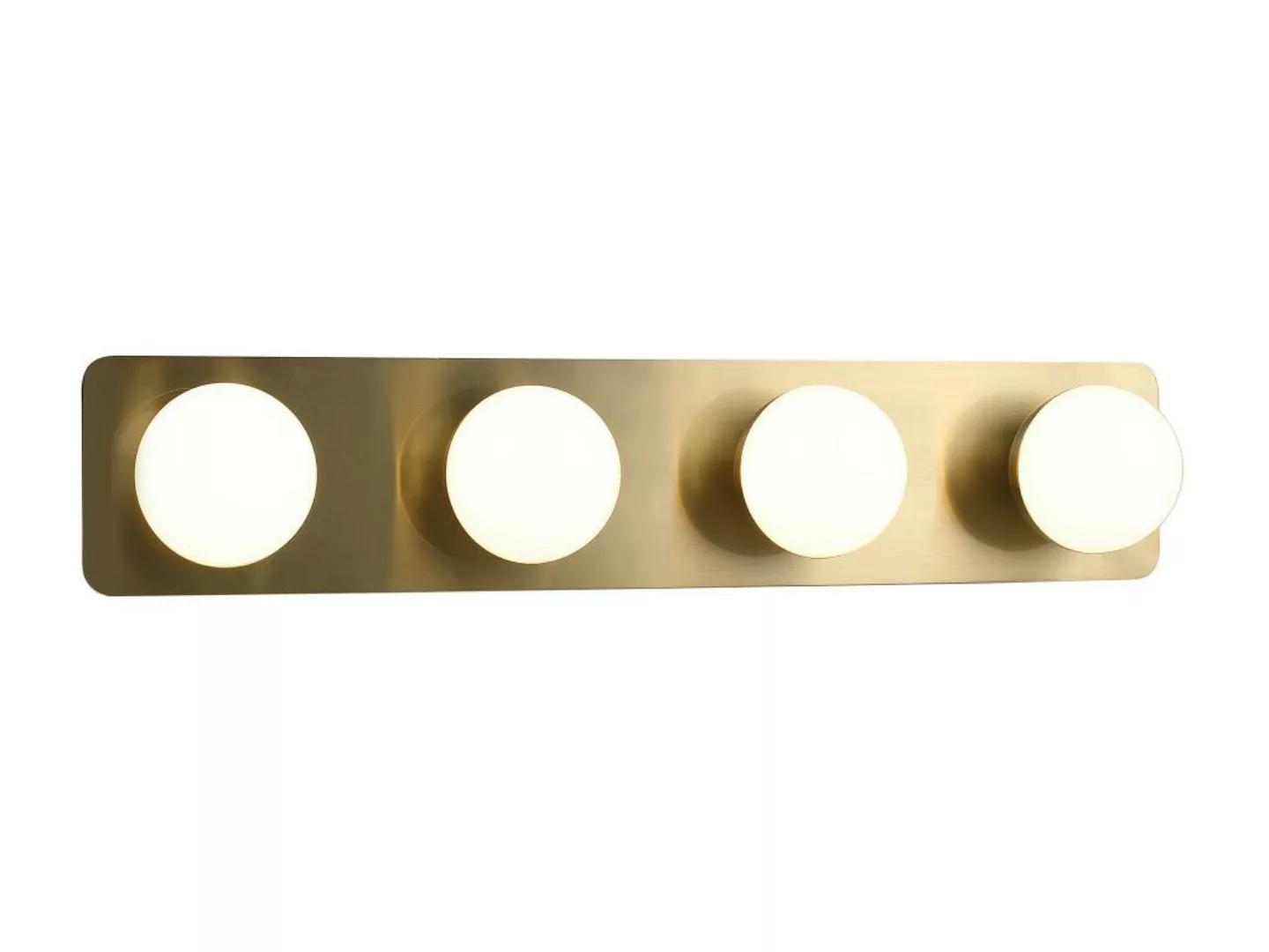 LED-Wandleuchte Badezimmer - Metall - 4 Spots - 40 cm - Goldfarben - MORLEY günstig online kaufen