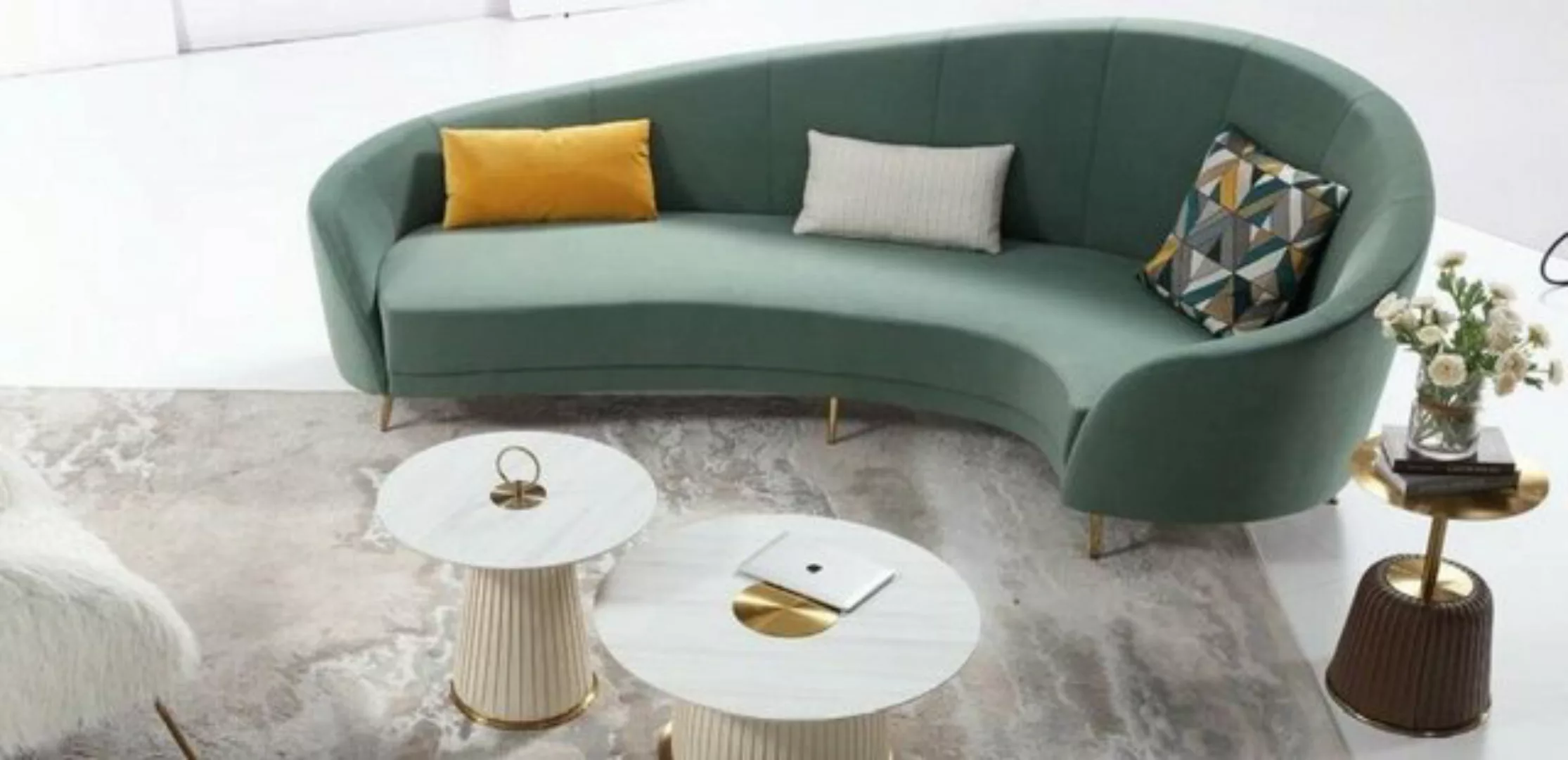 JVmoebel Ecksofa, Rund Sofa Modernes Sofa Wohnlandschaft Zimmer günstig online kaufen