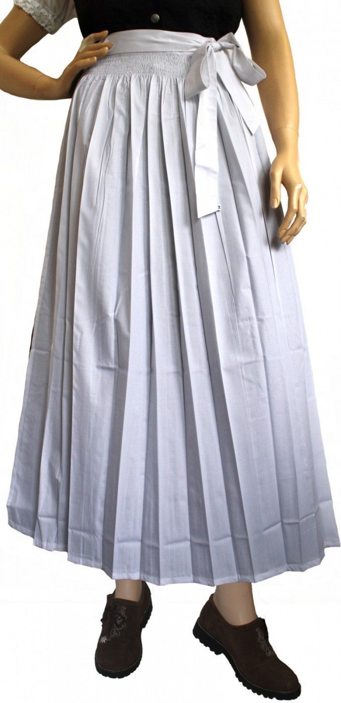 German Wear Dirndlschürze GW1601-3-Weiß, Lange Dirndl günstig online kaufen