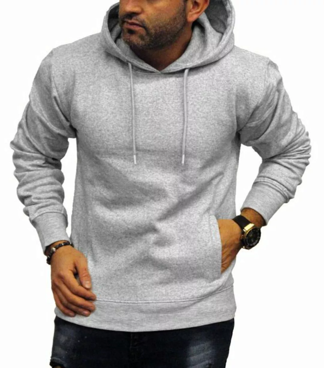 RMK Kapuzenpullover Herren Hoodie Pullover mit Kapuze Langarmshirt Longslee günstig online kaufen