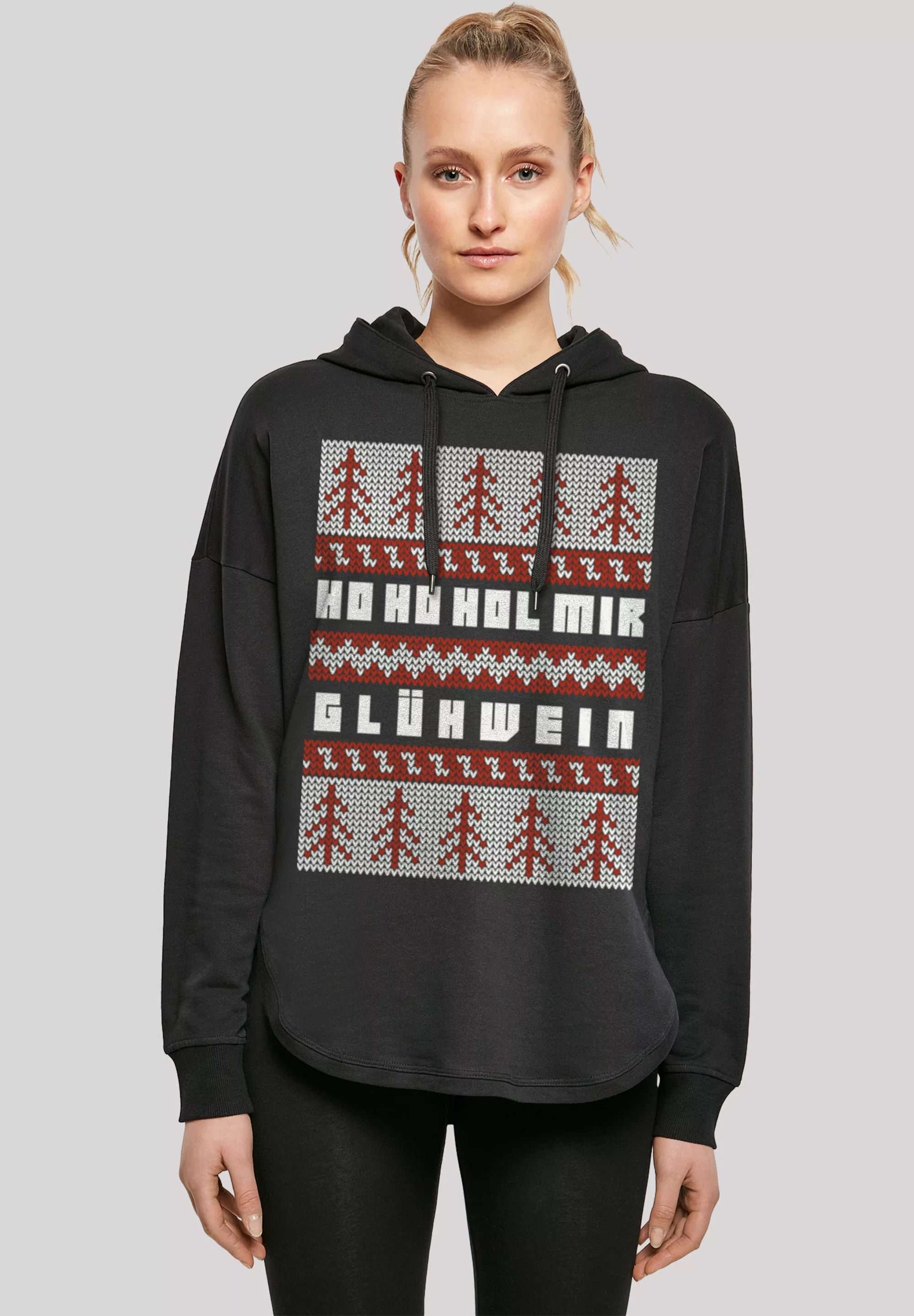 F4NT4STIC Kapuzenpullover "Ho Ho Hol mir Glühwein Weihnachten", Print günstig online kaufen