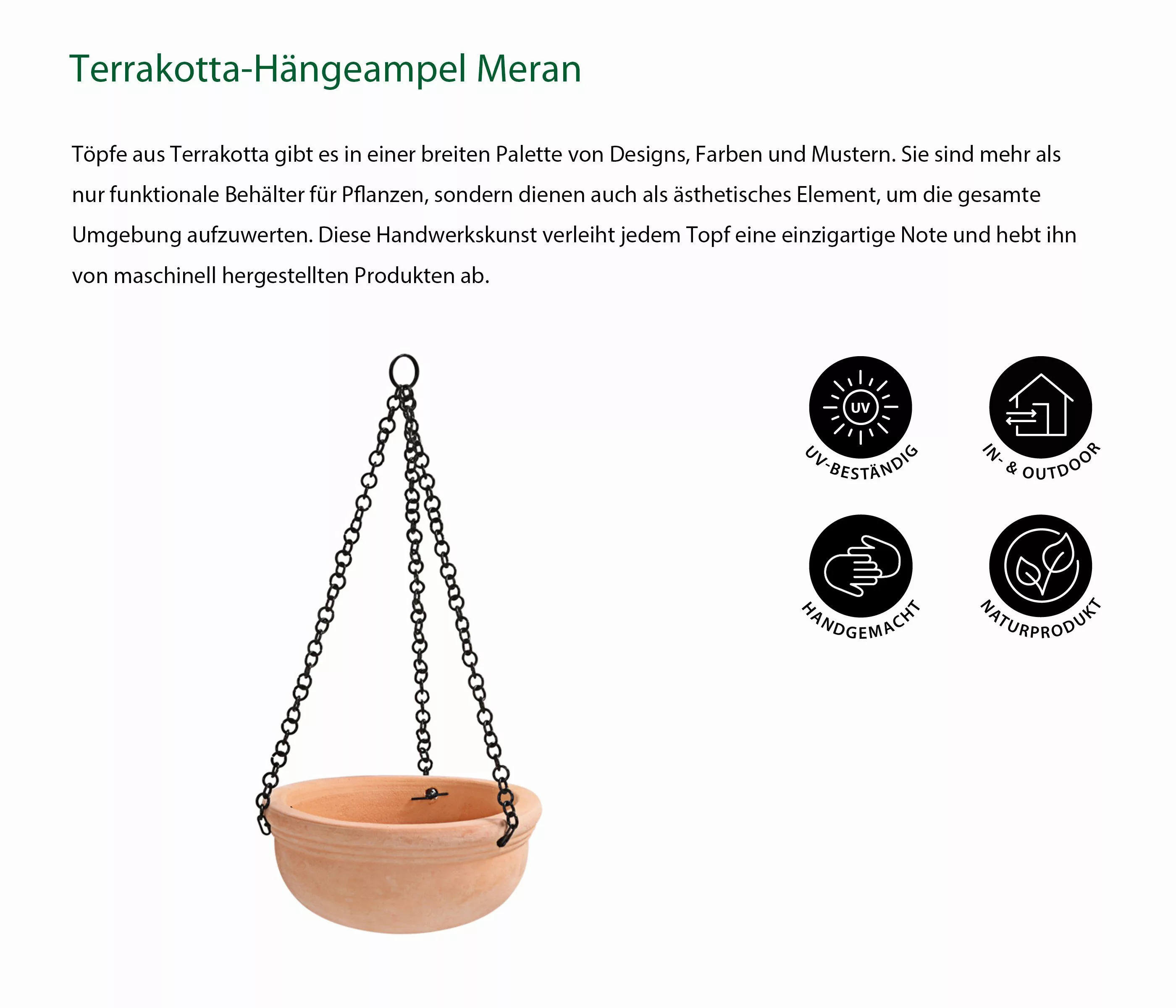 Dehner Blumenampel Hängeampel Meran für Pflanzen, günstig online kaufen