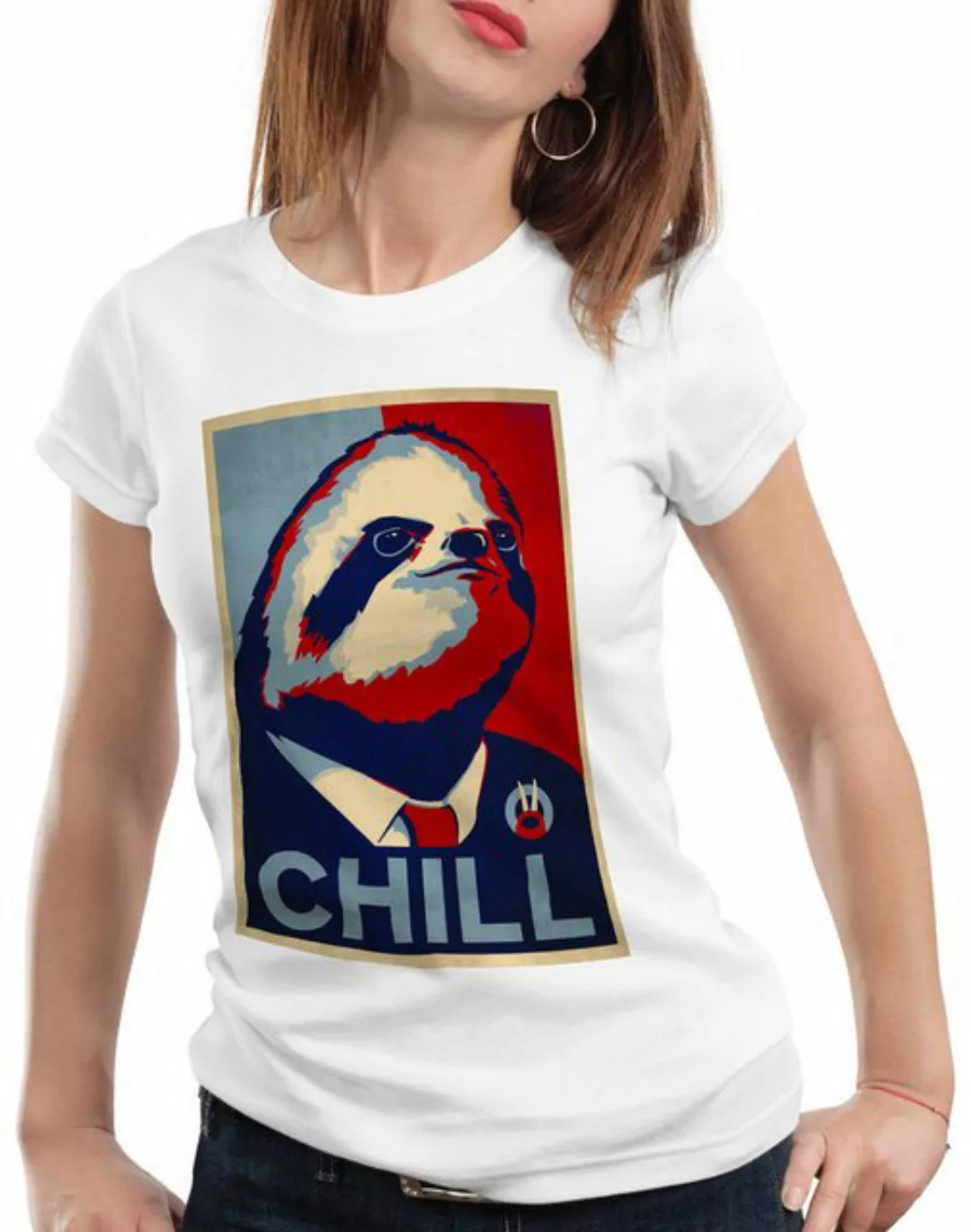 style3 T-Shirt CHILL lässig faultier kampagne günstig online kaufen