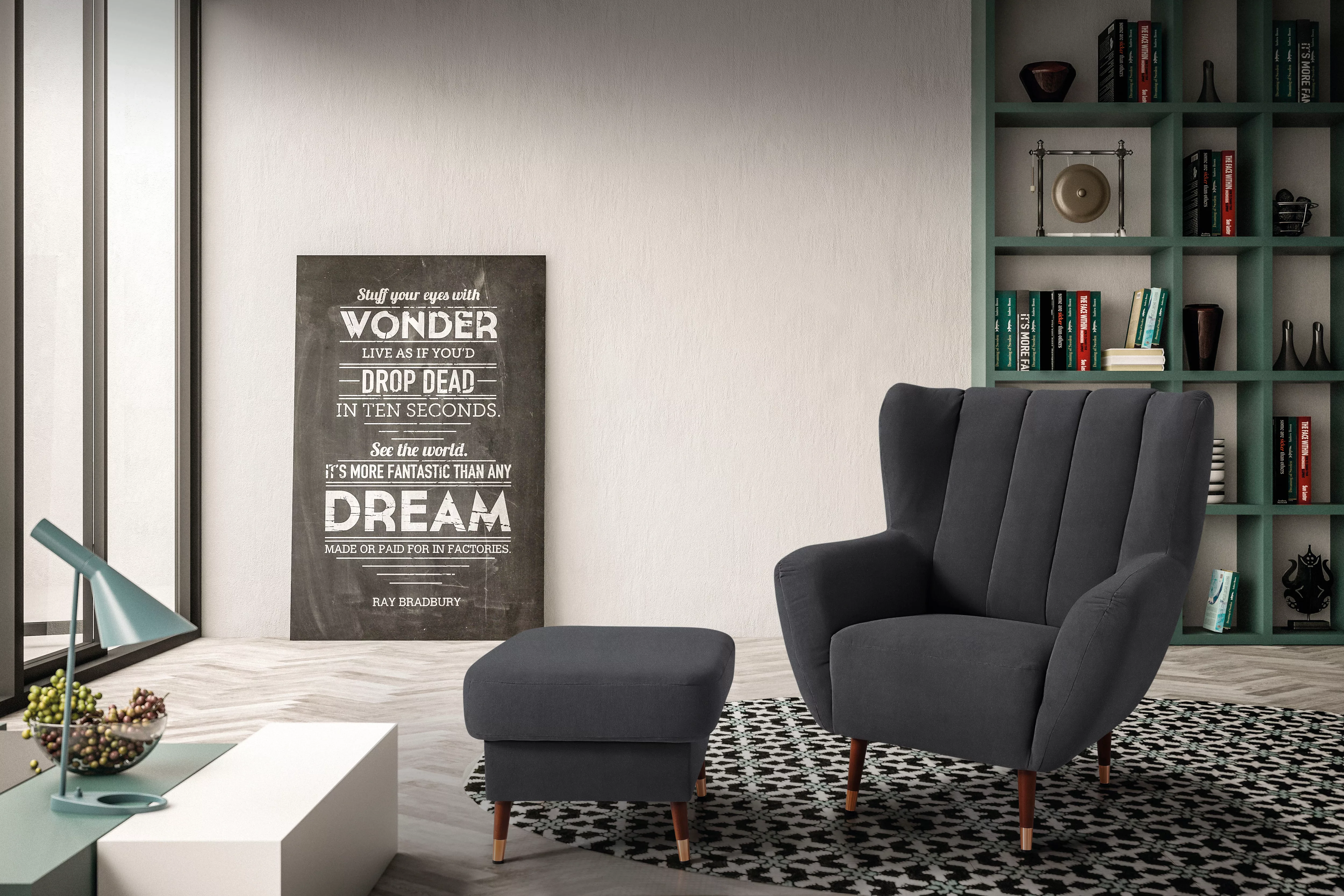 exxpo - sofa fashion Sessel "Polly, Ohrensessel, Loungesessel", bequem mit günstig online kaufen