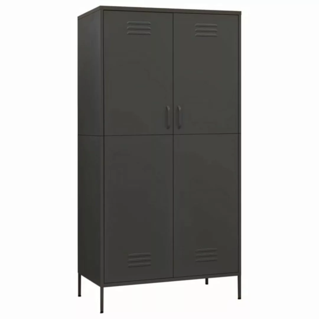 furnicato Kleiderschrank Anthrazit 90x50x180 cm Stahl günstig online kaufen