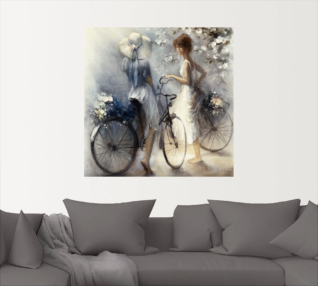 Artland Wandbild "Frühling III", Frau, (1 St.), als Leinwandbild, Poster, W günstig online kaufen