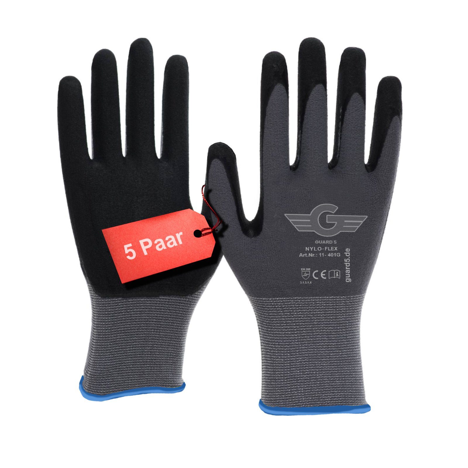 GUARD 5 Arbeitshandschuhe 5/12/24 Paar - günstig online kaufen