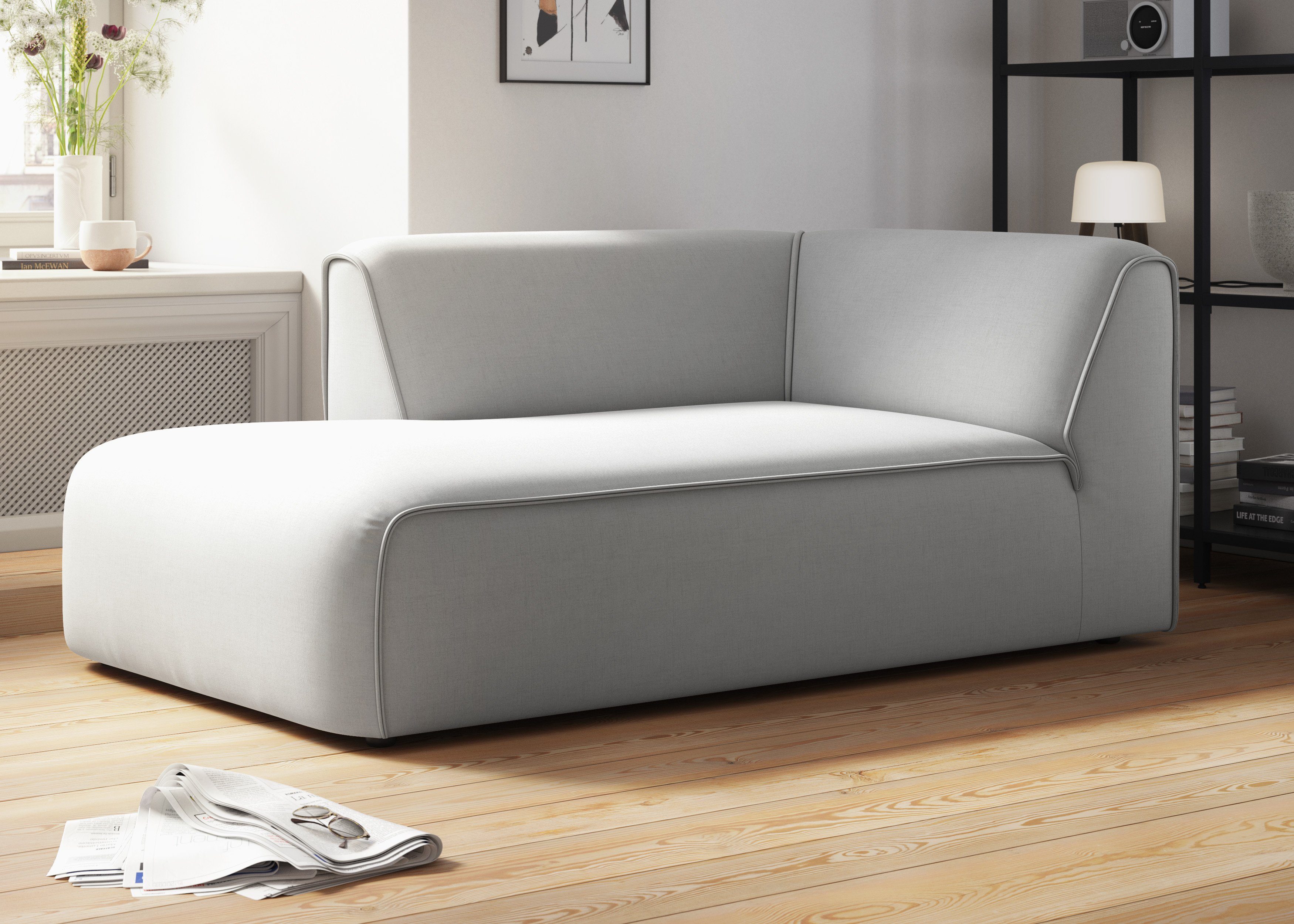 RAUM.ID Ottomane "Merid Chaiselongue, Maße B/T/H: 100/162/70 cm", als Modul günstig online kaufen