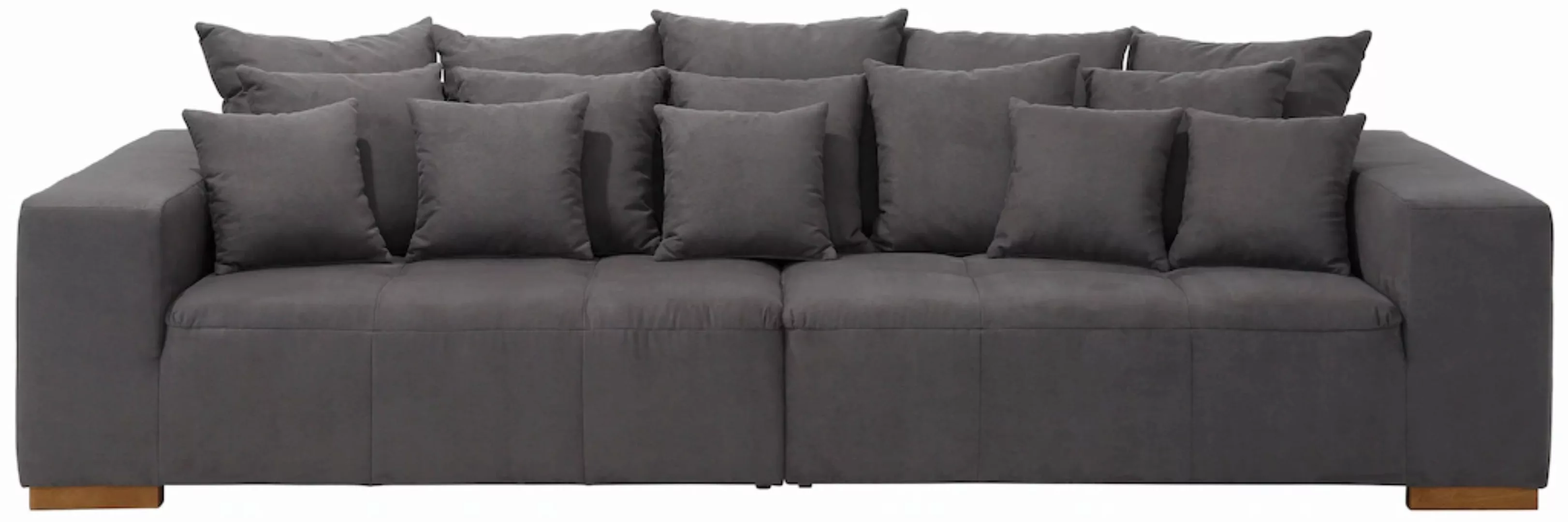 Home affaire Big-Sofa "Neapel", mit vielen losen Kissen, in 2 Bezugsqualitä günstig online kaufen