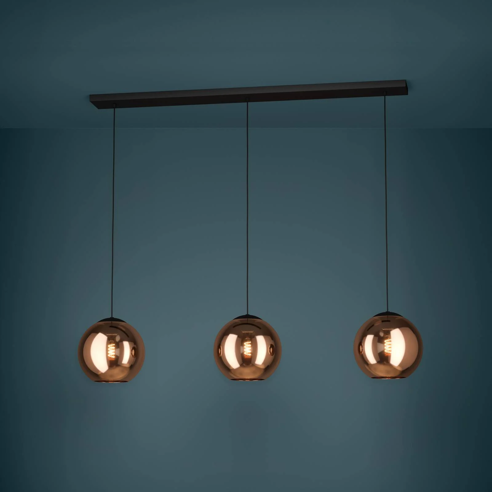 EGLO Stars Of Light Hängelampe Cordoba, 3-fl. lang, kupfer günstig online kaufen