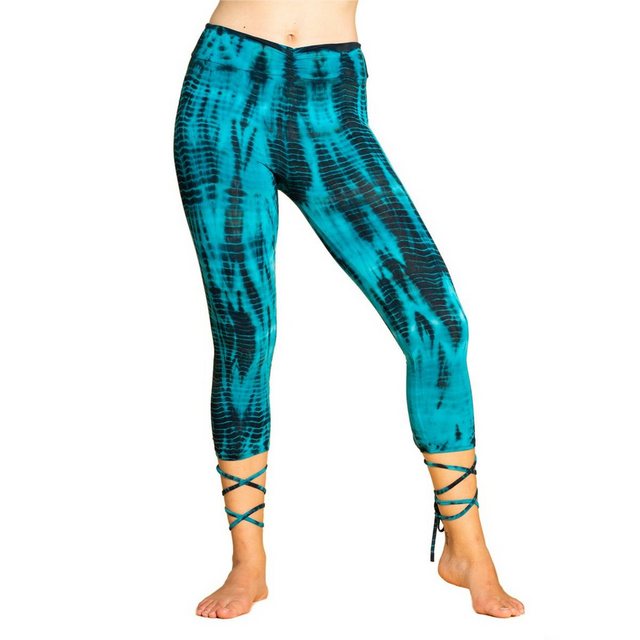 PANASIAM Leggings Unikat Lace-up Batik 3/4 Leggings aus natürlicher Viskose günstig online kaufen