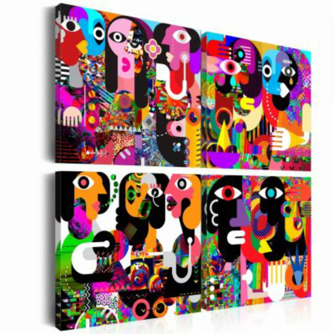 artgeist Wandbild Abstract Conversations mehrfarbig Gr. 90 x 90 günstig online kaufen