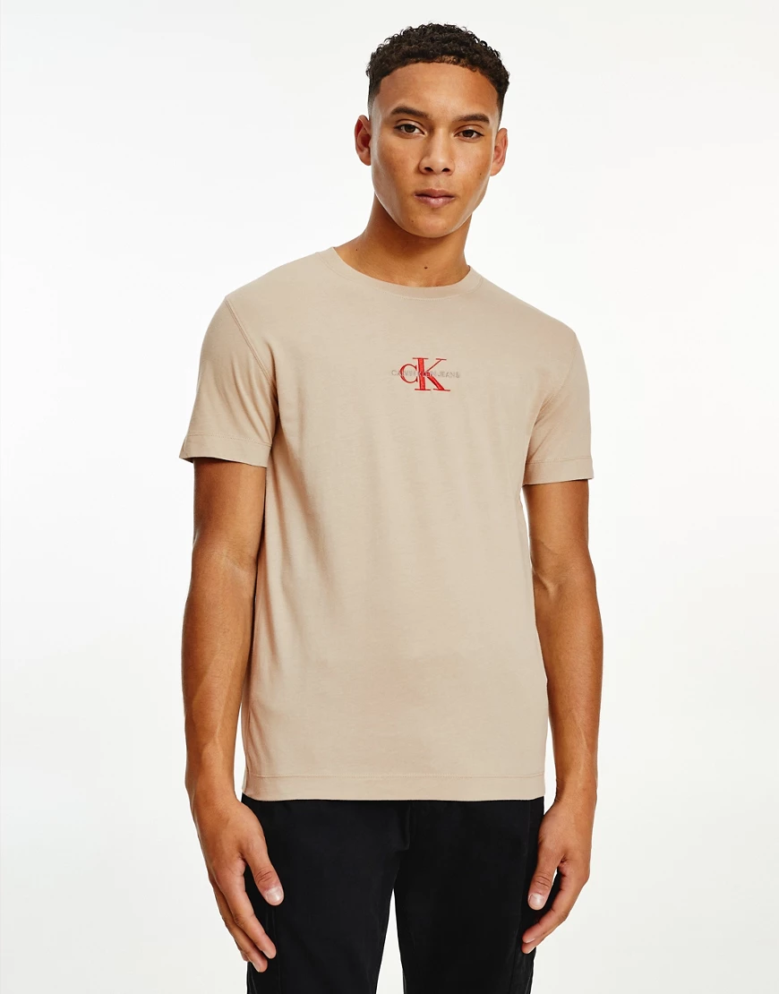Calvin Klein Jeans – New Iconic Essential – T-Shirt in Schwarz mit Logo günstig online kaufen