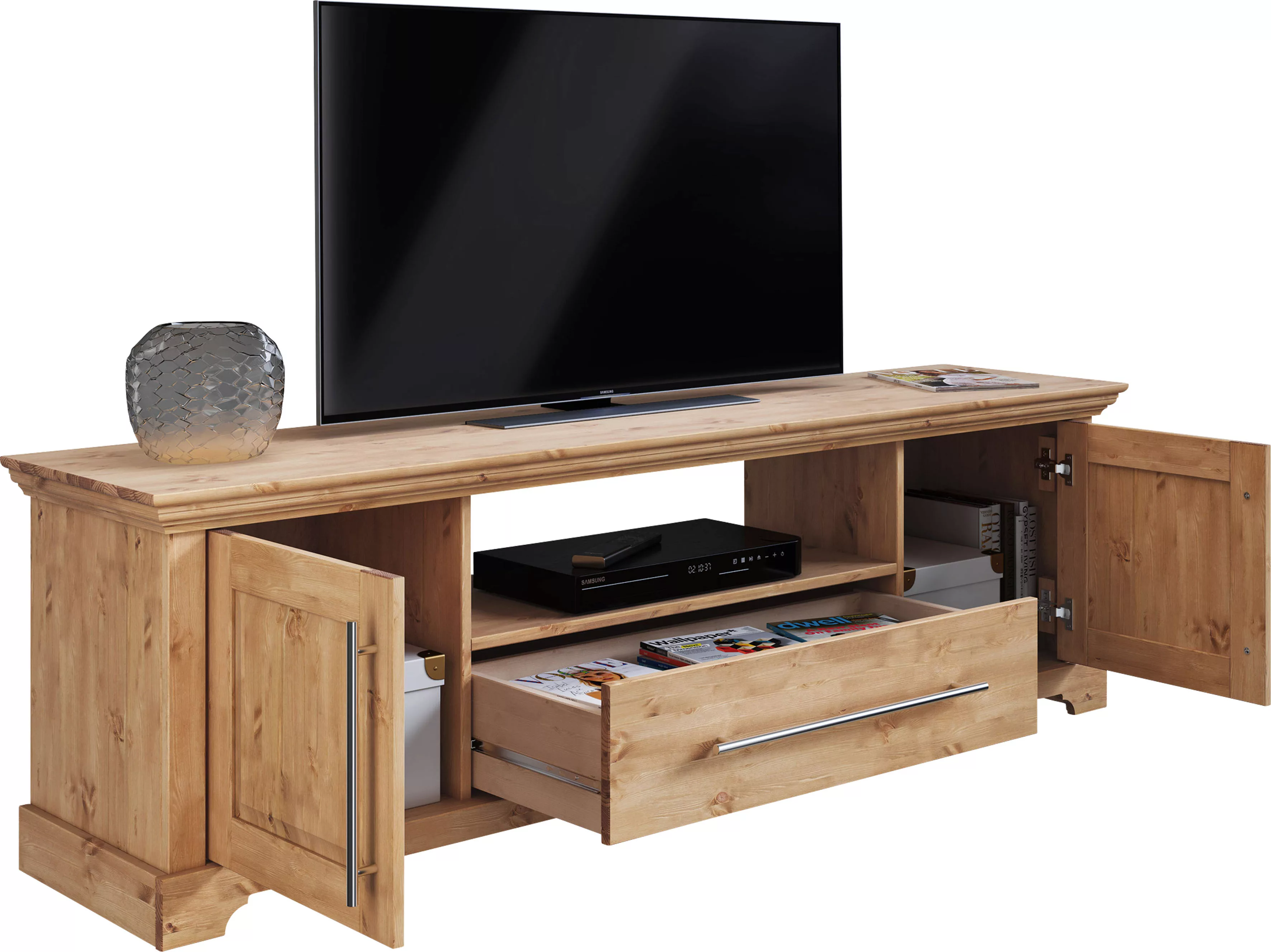 Home affaire TV-Board "Meliss", Breite 171 cm, Kiefer massiv günstig online kaufen