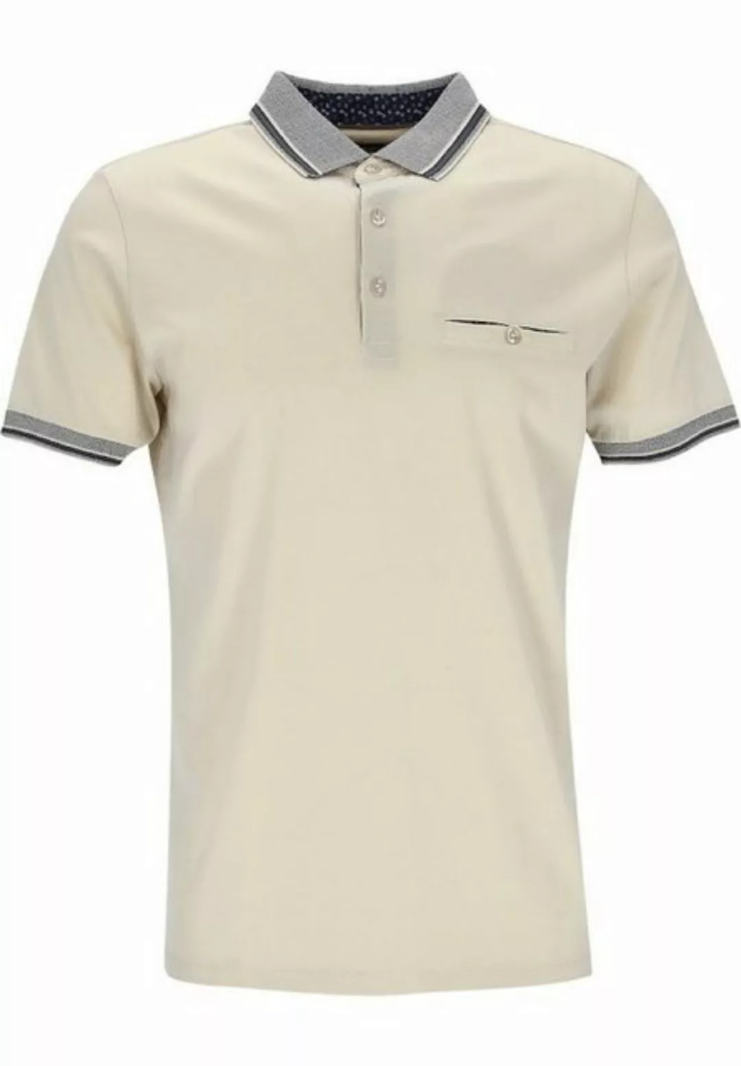 RAGMAN T-Shirt Ragman / He.Polo / Polo bicolour collar günstig online kaufen