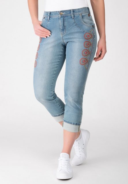 Recover Pants 5-Pocket-Jeans 7/8-Jeans mit Stickerei günstig online kaufen