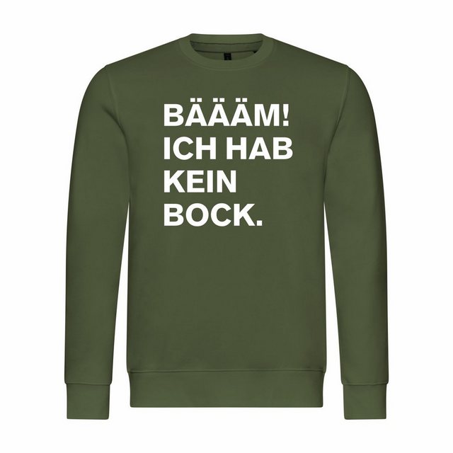 deinshirt Rundhalspullover Herren Sweatshirt BÄÄÄM Ich hab kein bock mehr M günstig online kaufen