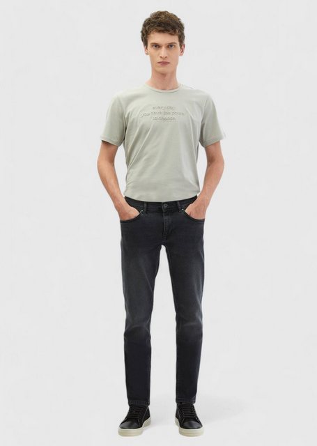 RAMSEY Regular-fit-Jeans Dunkelgraue Slim Fit Denim Baumwollmischung Hose günstig online kaufen