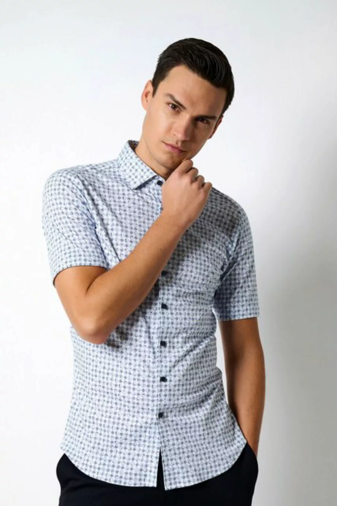 Desoto Kurzarmhemd aus bügelfreiem Material günstig online kaufen