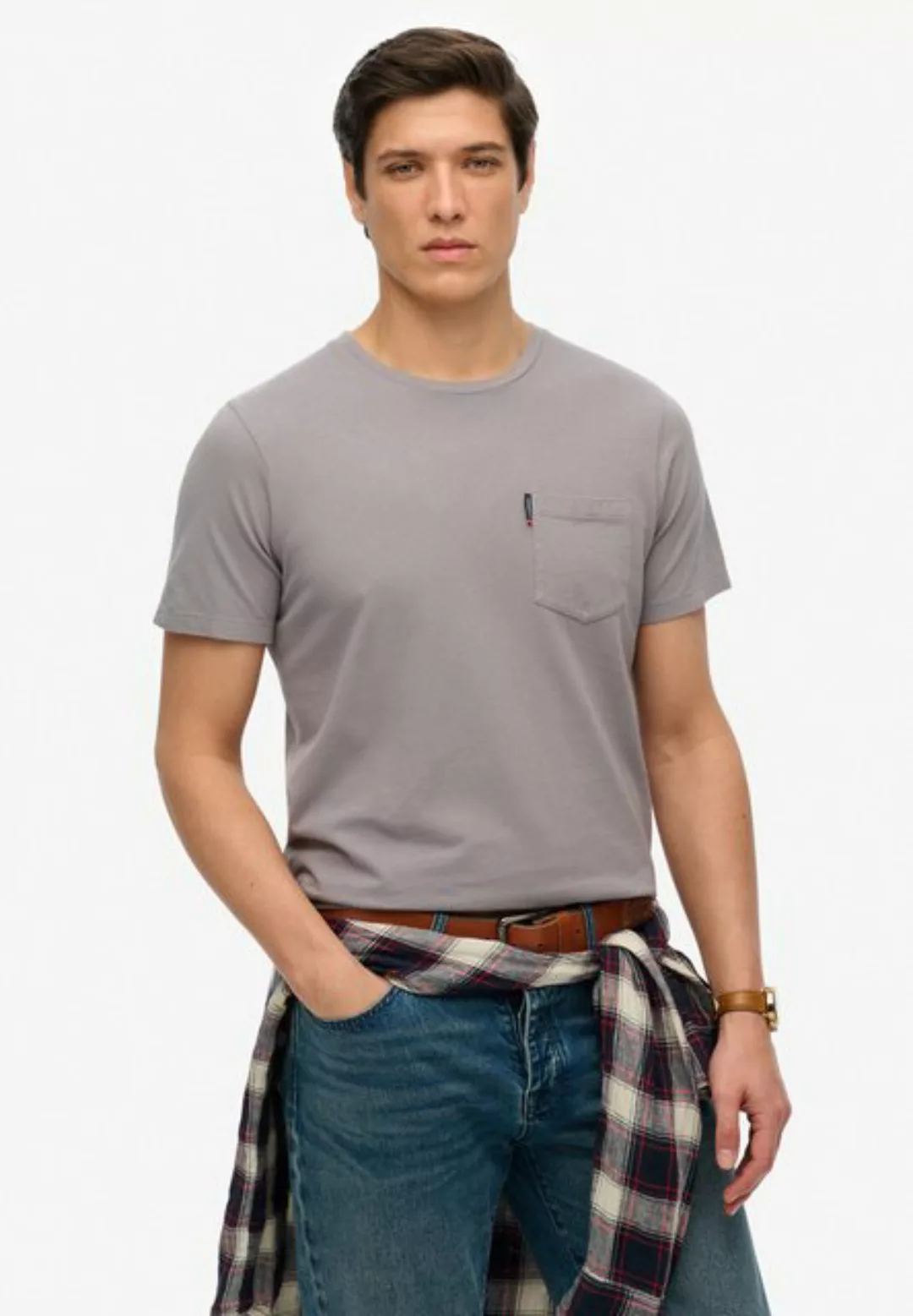 Superdry Rundhalsshirt CLASSIC ESSENTIAL POCKET TEE günstig online kaufen