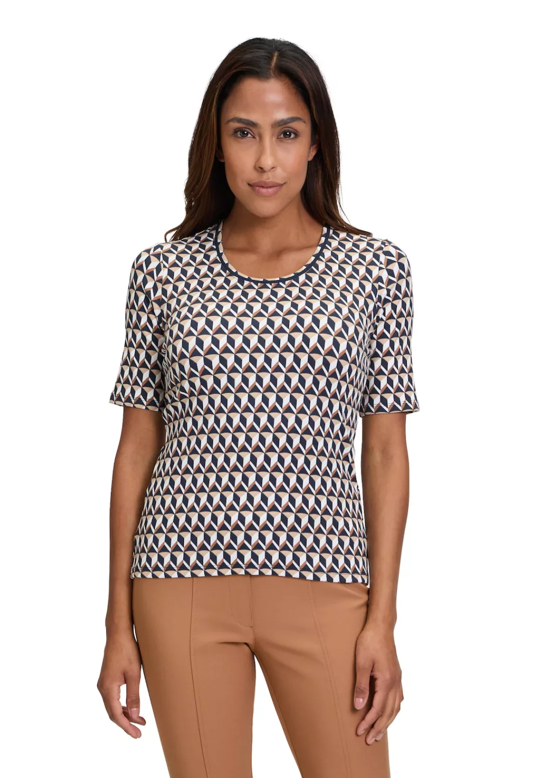 Betty Barclay Kurzarmshirt "Betty Barclay Basic Shirt mit Rippenstruktur", günstig online kaufen