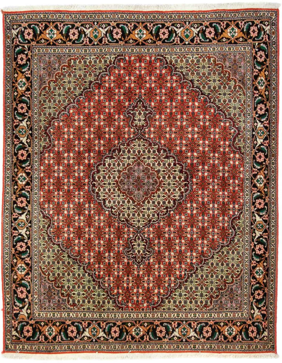 morgenland Orientteppich »Perser - Täbriz - 191 x 154 cm - dunkelrot«, rech günstig online kaufen