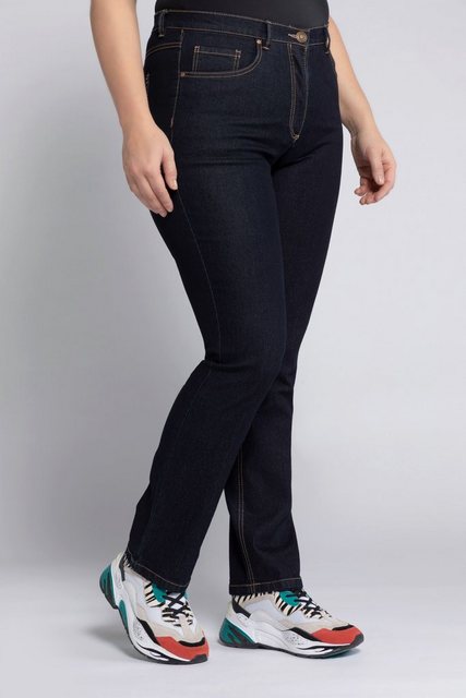 Ulla Popken Funktionshose Jeans Mandy gerades Bein Stretch 5-Pocket-Form günstig online kaufen