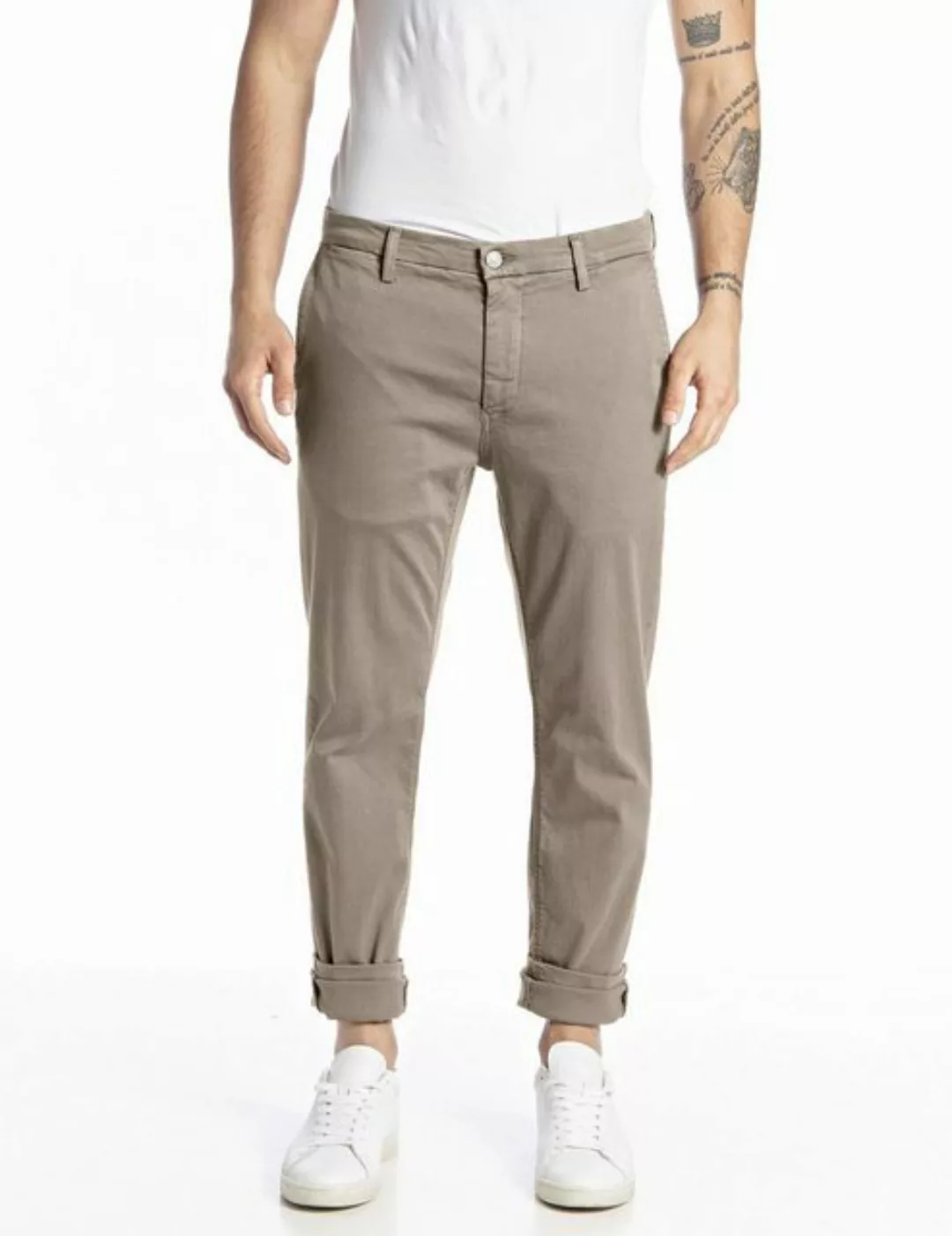 Replay Chinohose Slim Fit Jeans Zeumar Hyperchino Color X.L.I.T.E. (1-tlg) günstig online kaufen