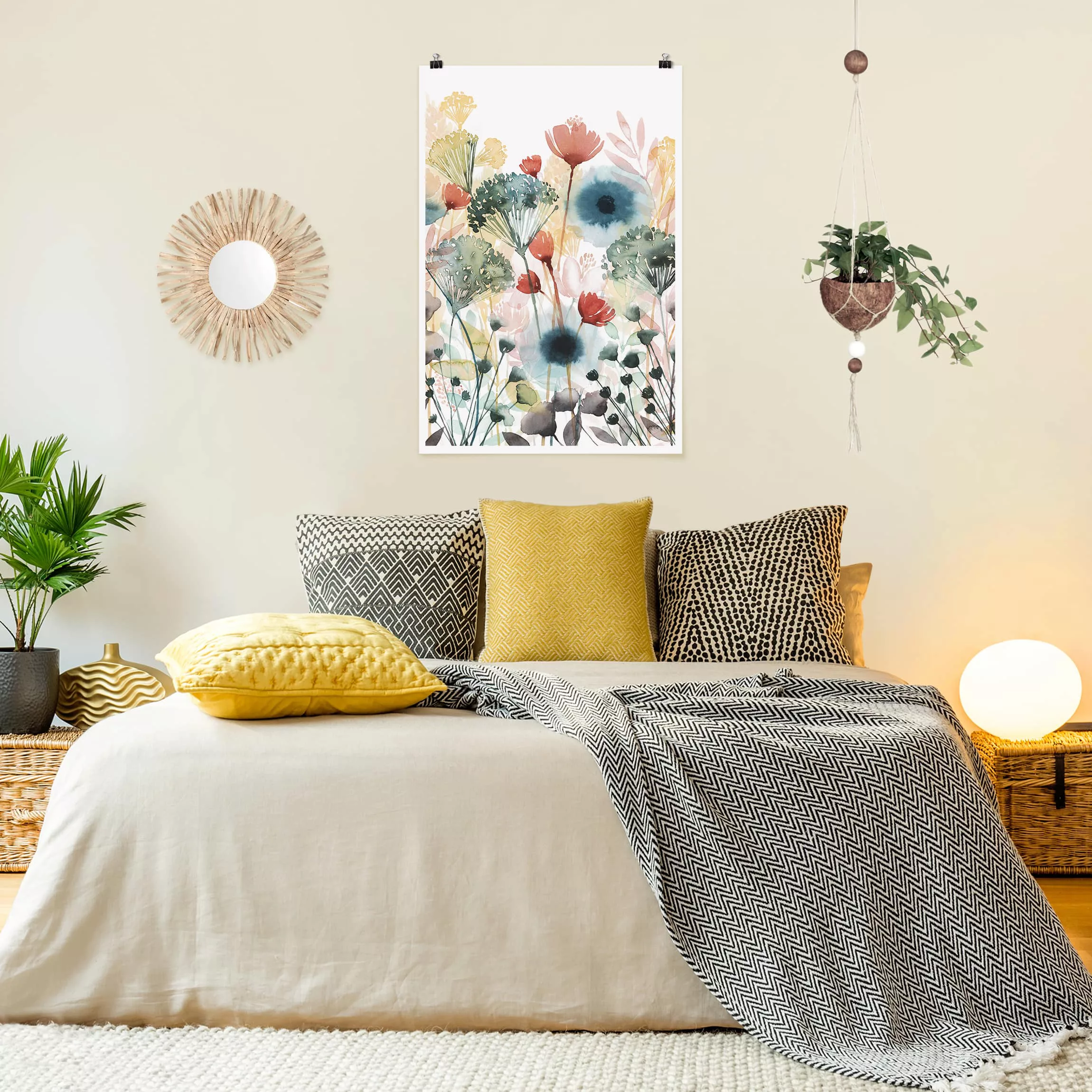 Poster - Hochformat Wildblumen im Sommer I günstig online kaufen