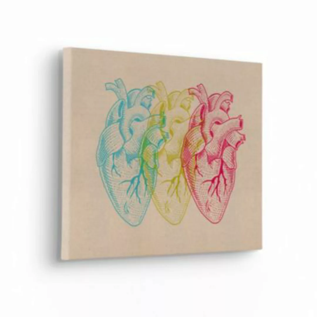 Komar Leinwandbild "Heart Variants", (1 St.), 30x40 cm (Breite x Höhe), Kei günstig online kaufen