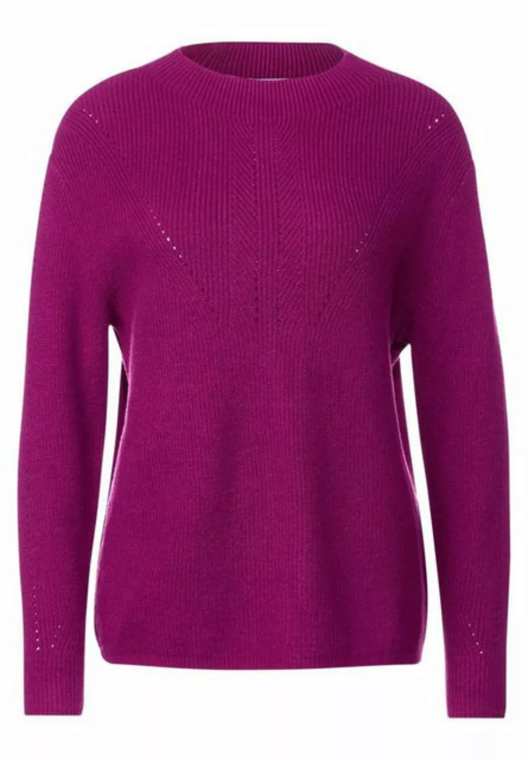 STREET ONE Sweatshirt LTD QR ribbed sweater w. point günstig online kaufen