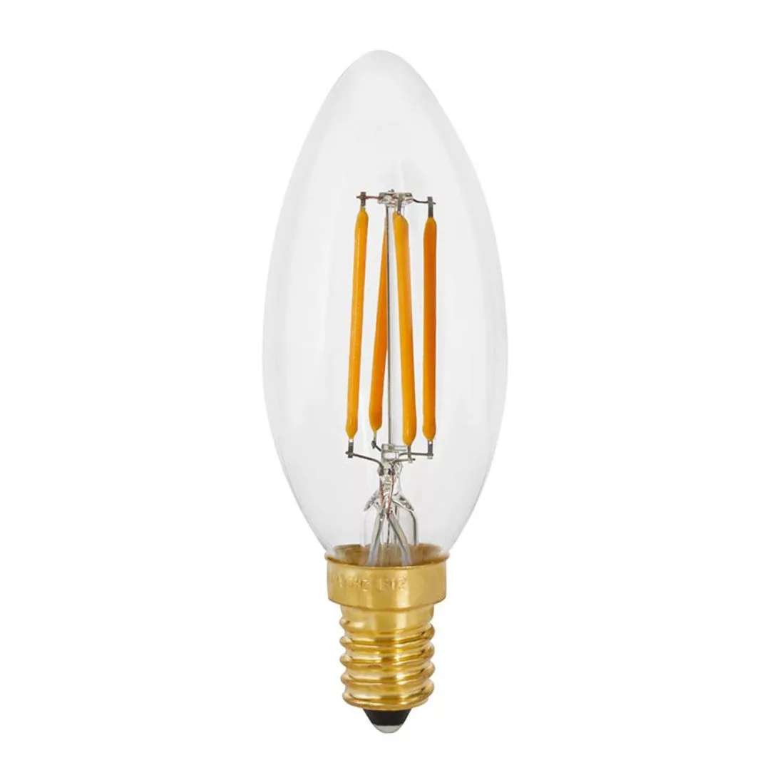 LED-Glühbirne E14 mit Glühfaden Candle 4W glas transparent / 2500K, 360lm - günstig online kaufen