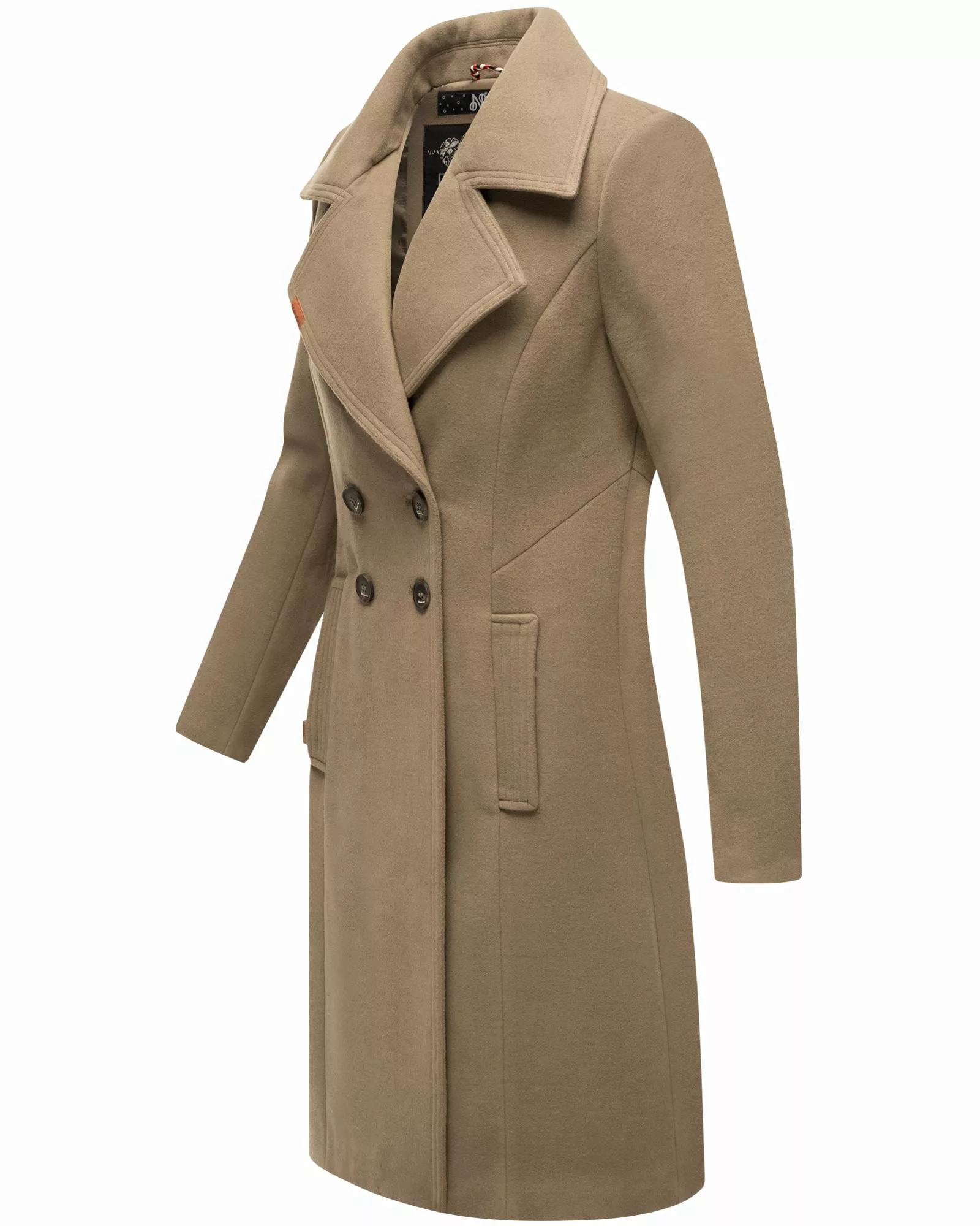 Navahoo Wintermantel "Wooly", edler Damen Trenchcoat in Wollmantel-Optik günstig online kaufen