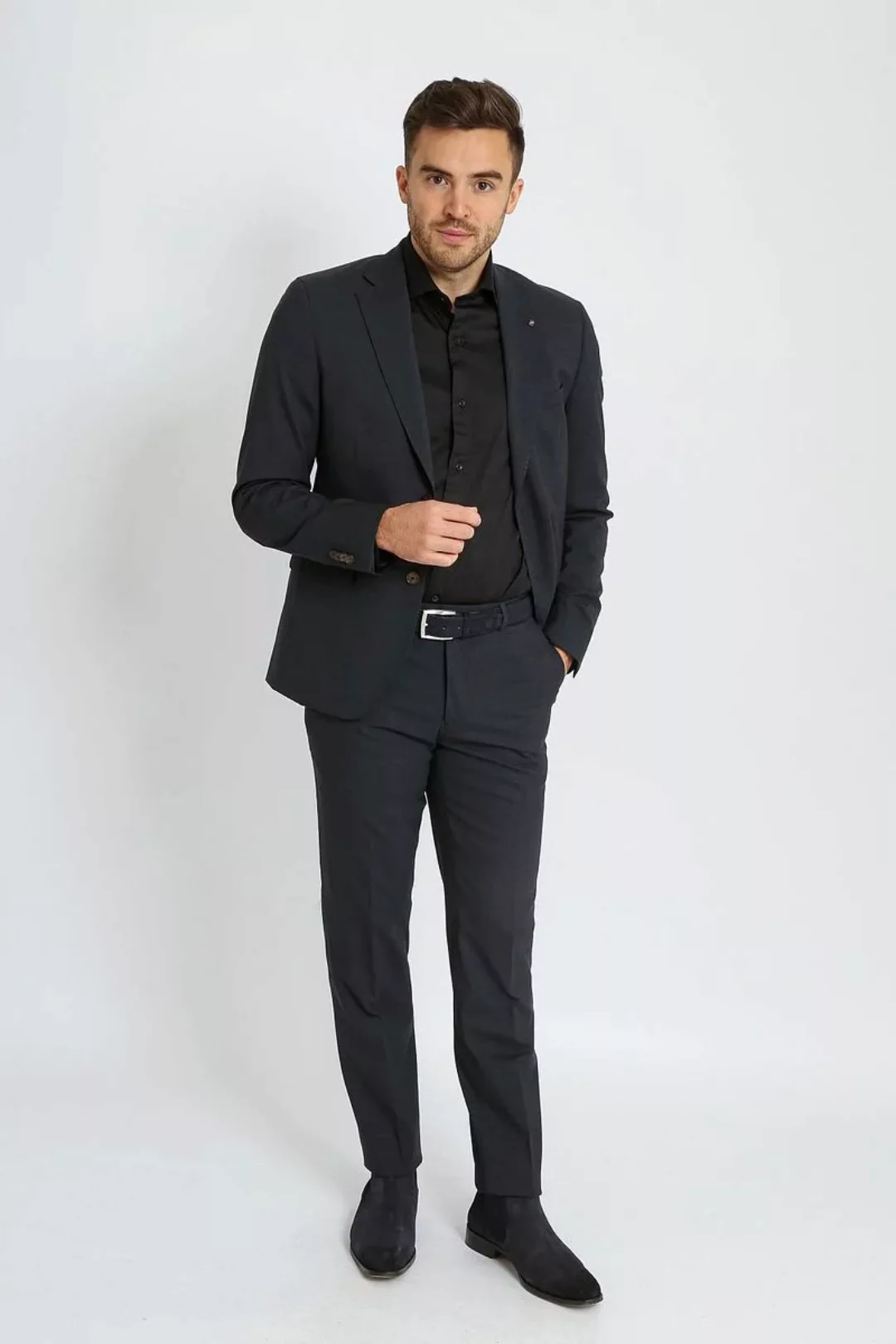 Suitable Strato Pied De Poule Suit Wool Navy - Größe 56 günstig online kaufen