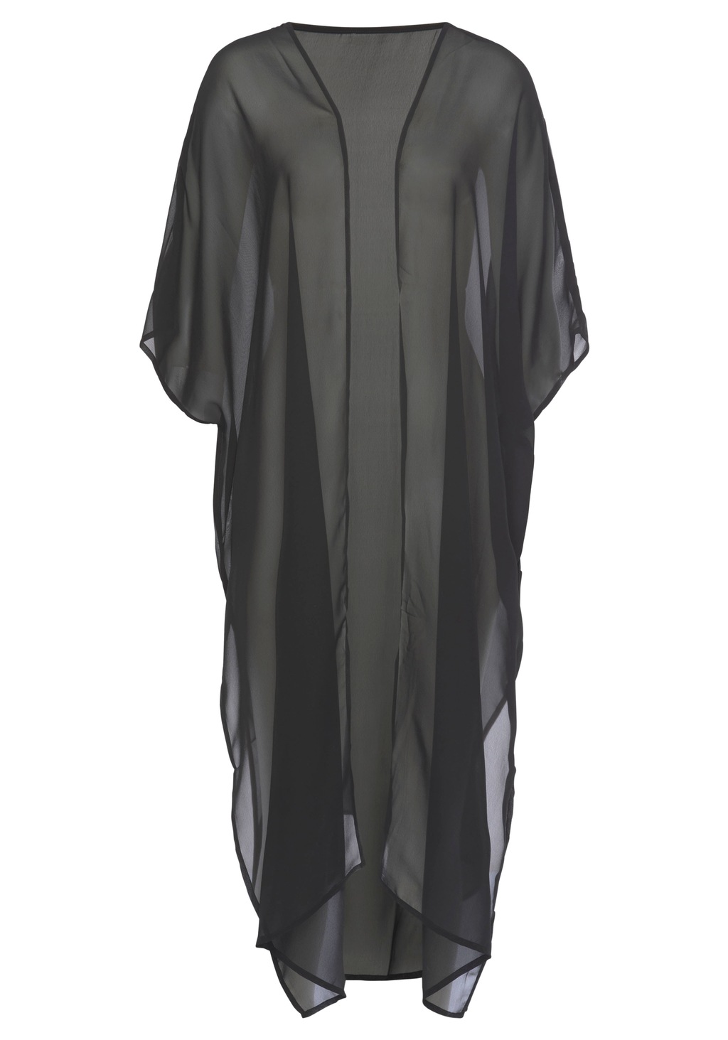 LASCANA Chiffontunika, in offener Form günstig online kaufen