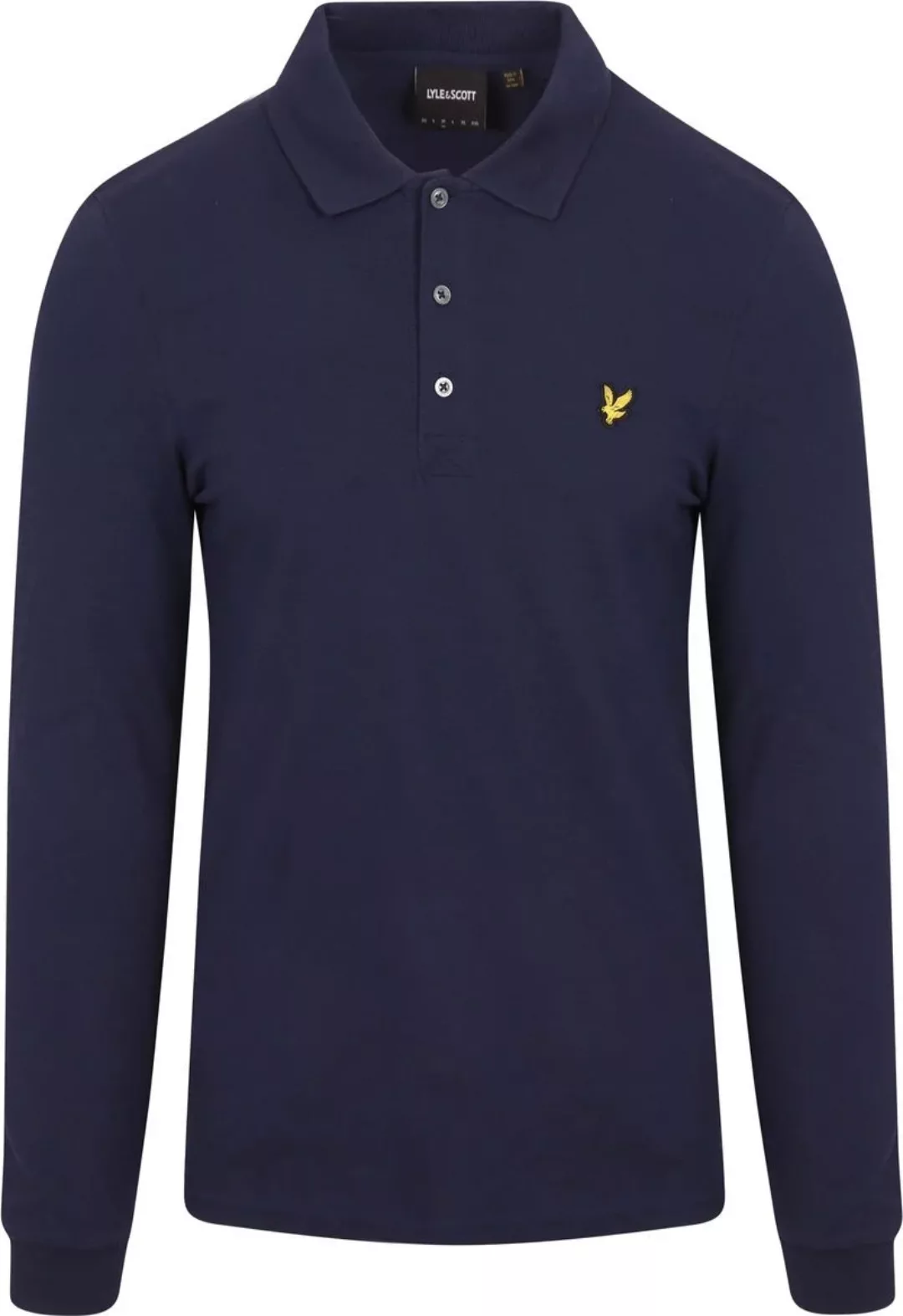 Lyle and Scott Longsleeve Polo Grau - Größe L günstig online kaufen