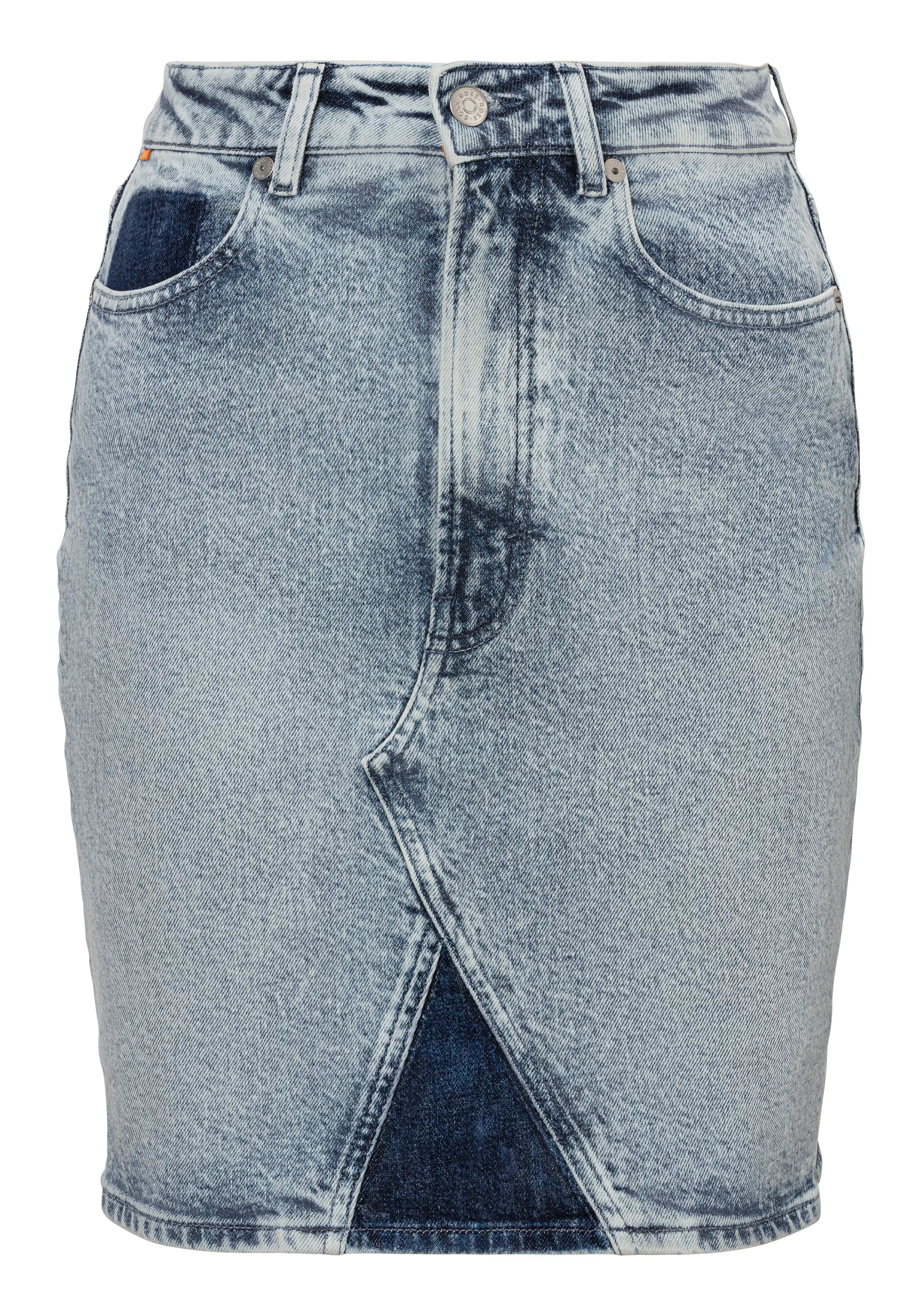 BOSS ORANGE Jeansrock "C DENIM SKIRT 2.0 Premium Damenmode", mit BOSS-Badge günstig online kaufen
