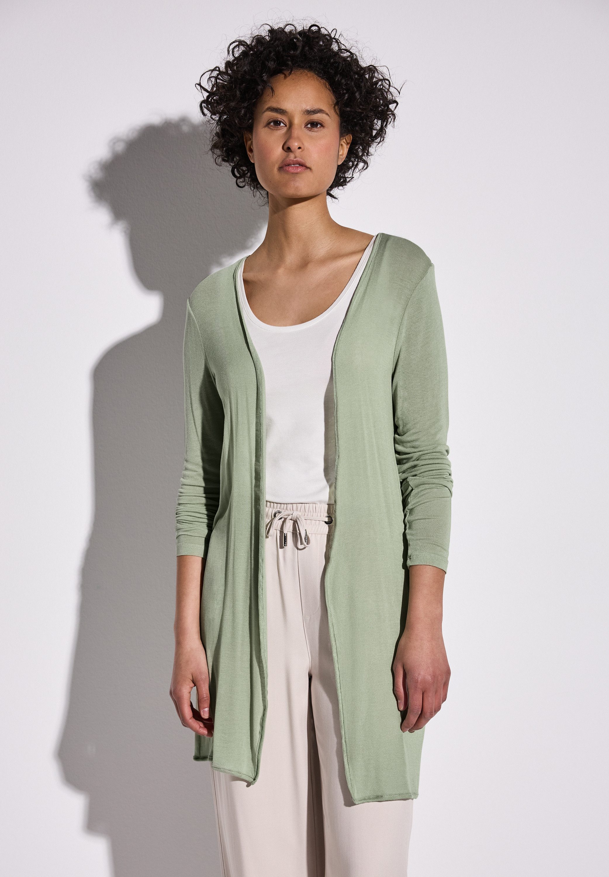 STREET ONE Cardigan, aus softem Materialmix günstig online kaufen