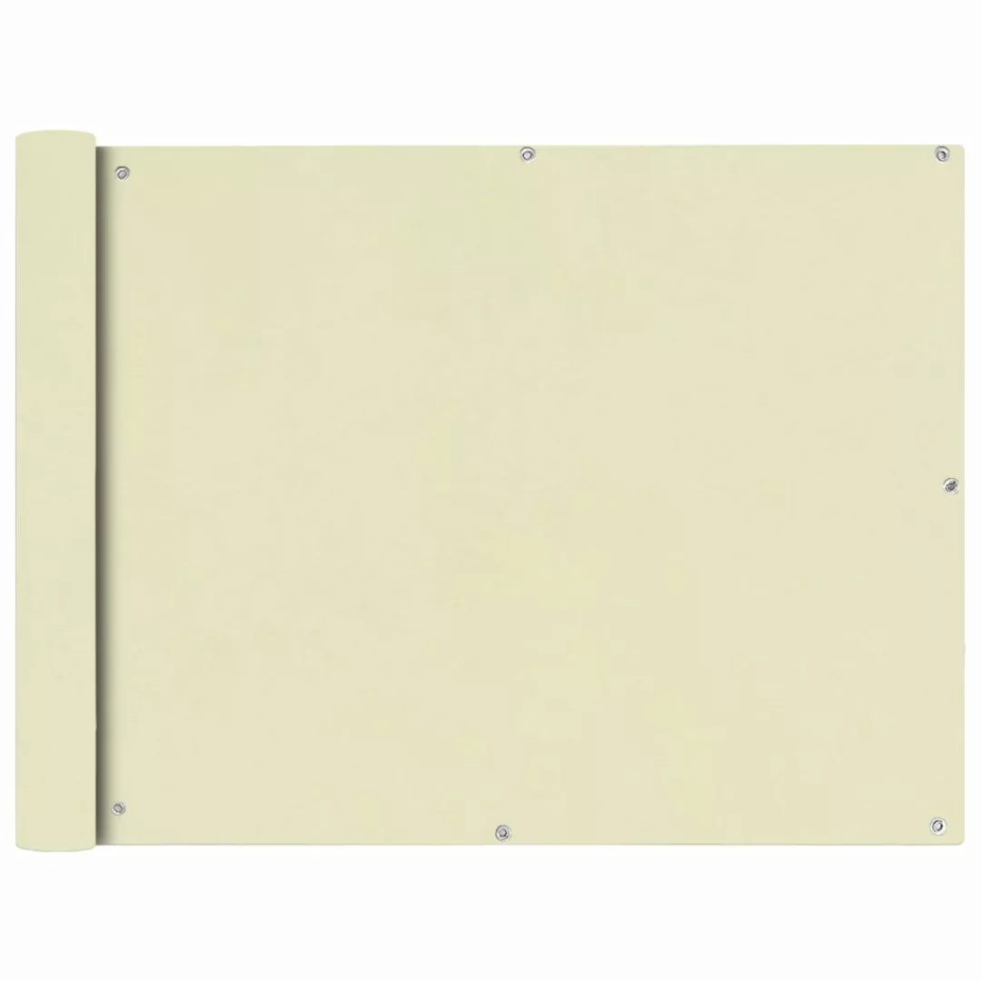 Balkonsichtschutz Oxfordgewebe 90x600 Cm Creme günstig online kaufen