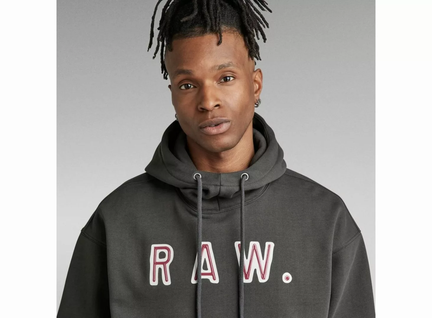 G-STAR Kapuzensweatshirt Vulcanic RAW loose hdd sw (1-tlg) günstig online kaufen