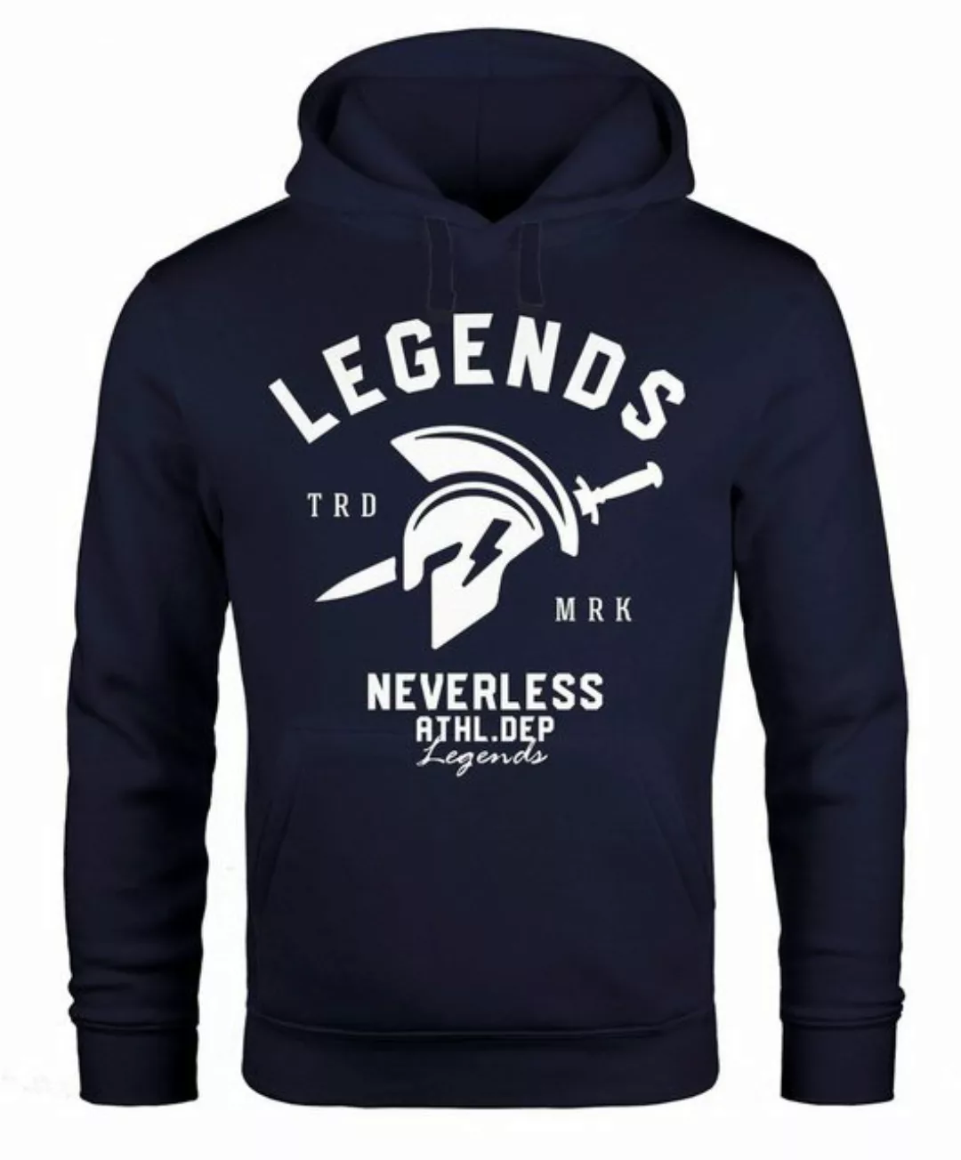 Neverless Hoodie Cooles Kapuzenpullover T-Shirt Legends Sparta Gladiator Gy günstig online kaufen