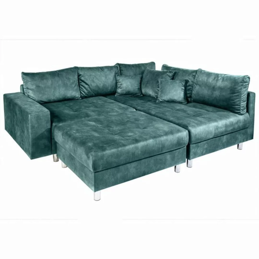 riess-ambiente Ecksofa KENT 220cm petrol, Einzelartikel 1 Teile, Wohnzimmer günstig online kaufen