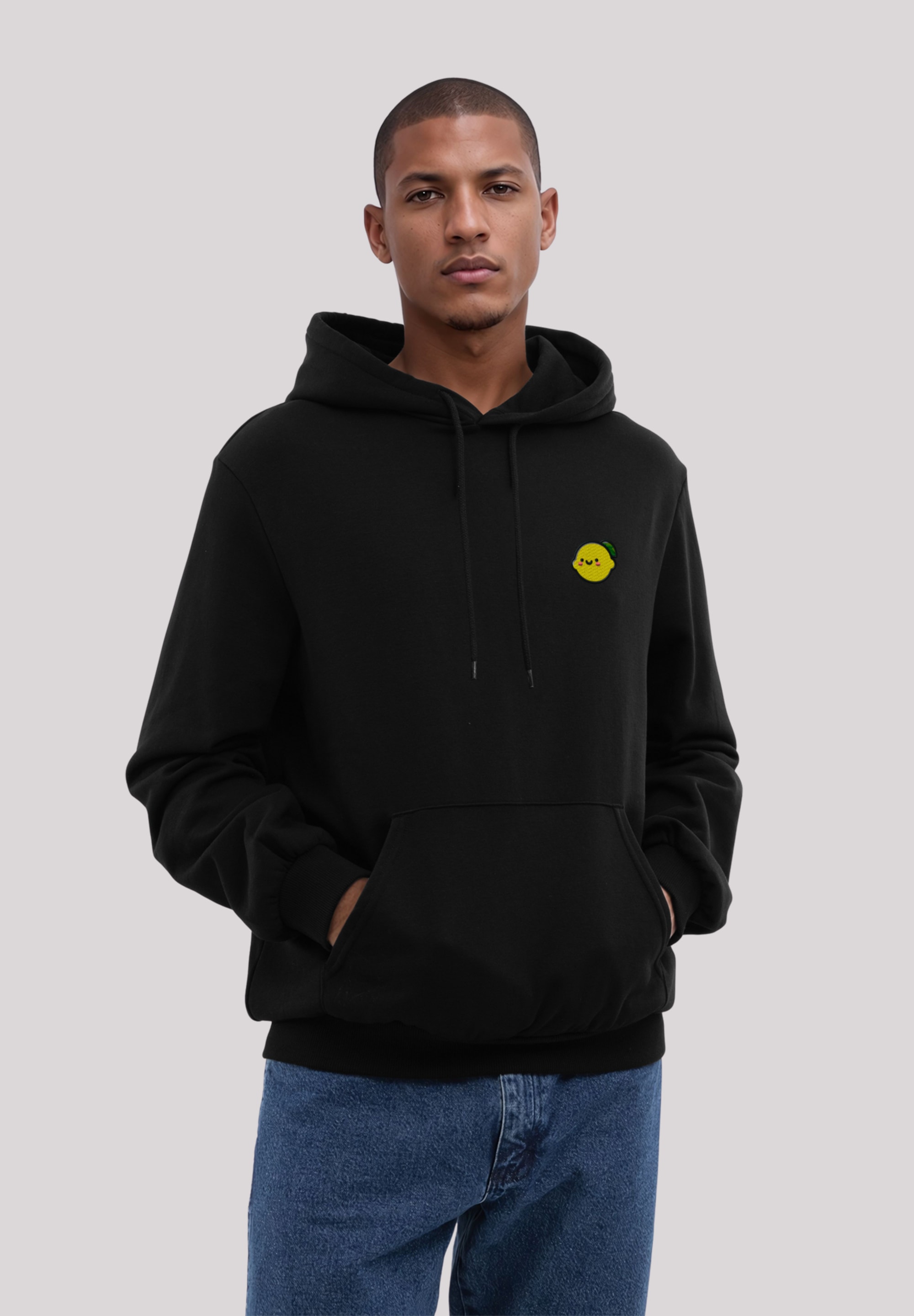 F4NT4STIC Kapuzenpullover "Lemon Cute Face Bestickt", Premium Qualität günstig online kaufen