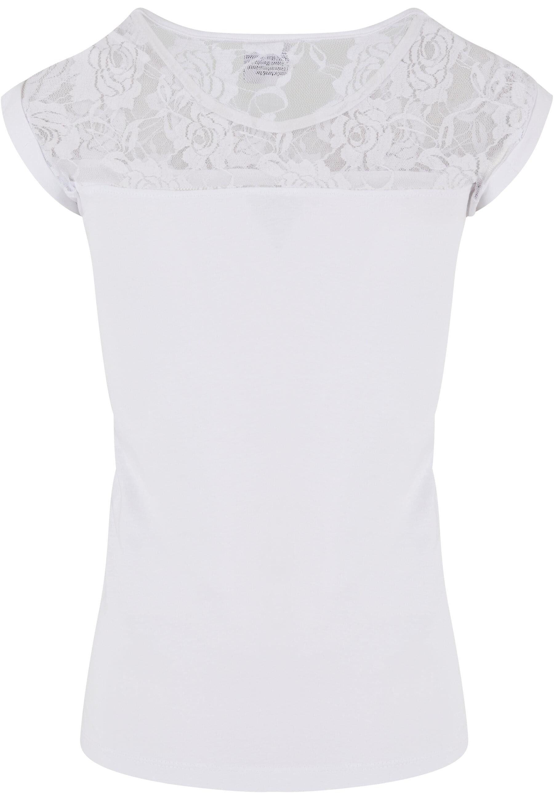 URBAN CLASSICS Kurzarmshirt "Urban Classics Damen Ladies Top Laces Tee", (1 günstig online kaufen