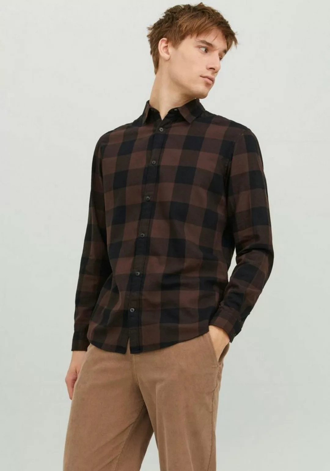 Jack & Jones Langarmhemd JJEGINGHAM TWILL SHIRT L/S NOOS günstig online kaufen