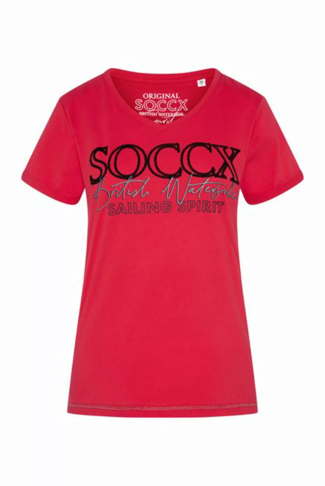 SOCCX V-Shirt, mit Baumwolle günstig online kaufen