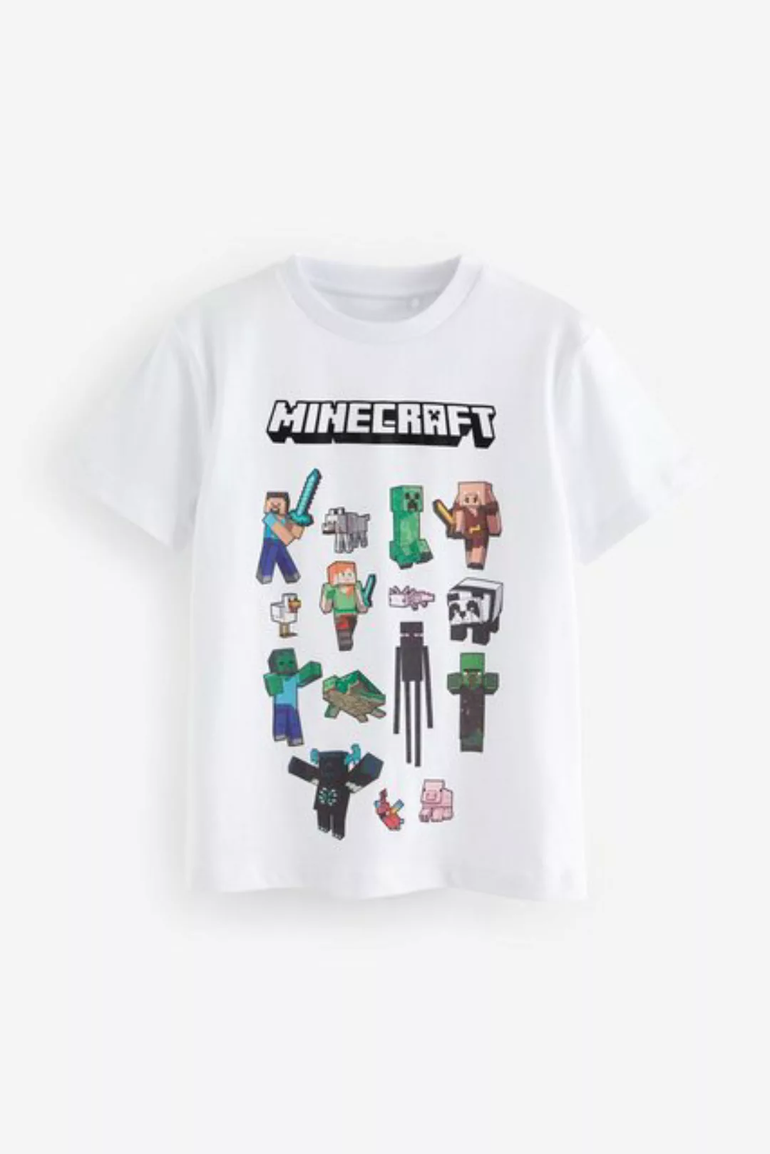 Next T-Shirt Lizenziertes Kurzarm-T-Shirt mit Print, Minecraft (1-tlg) günstig online kaufen