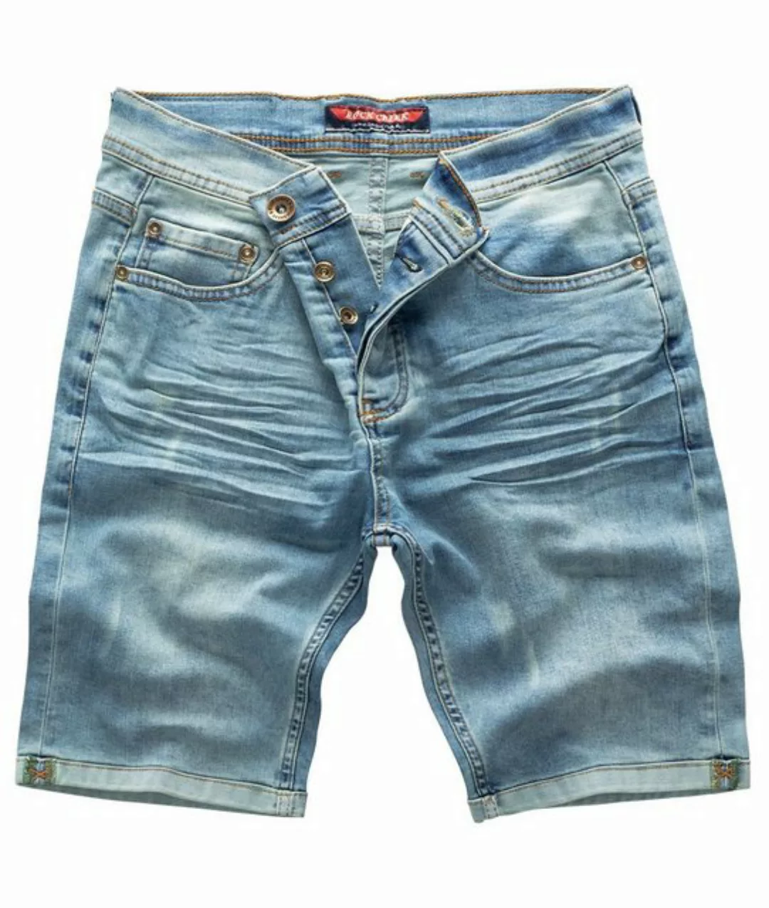 Rock Creek Jeansshorts Herren Shorts Denim Blau RC-2201 günstig online kaufen